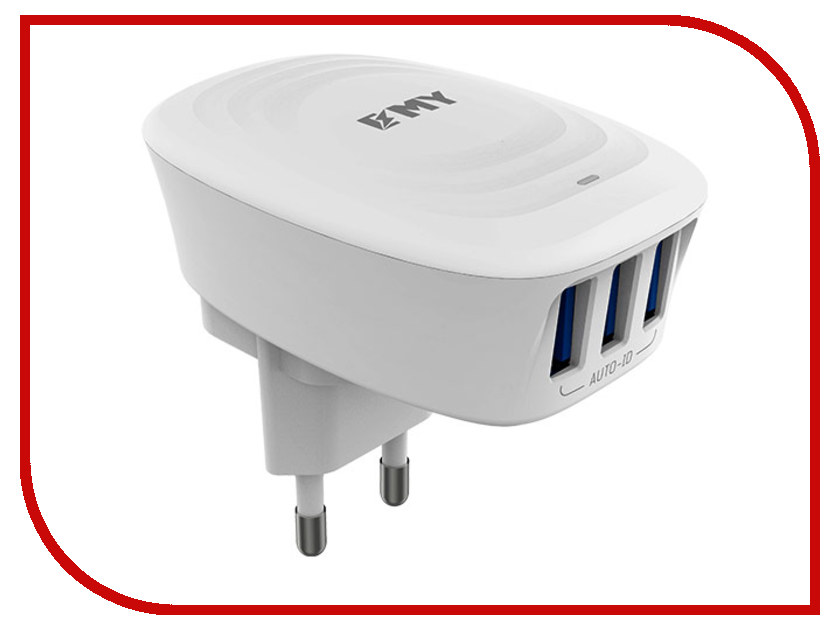 

Зарядное устройство EMY MY-229 3xUSB 3400mA White