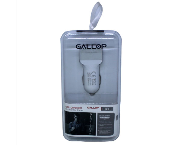 фото Зарядное устройство Gallop Gentleman 2xUSB 2100mA White