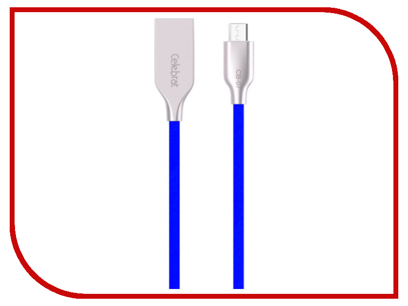 

Аксессуар Celebrat USB-microUSB CB-7M Blue