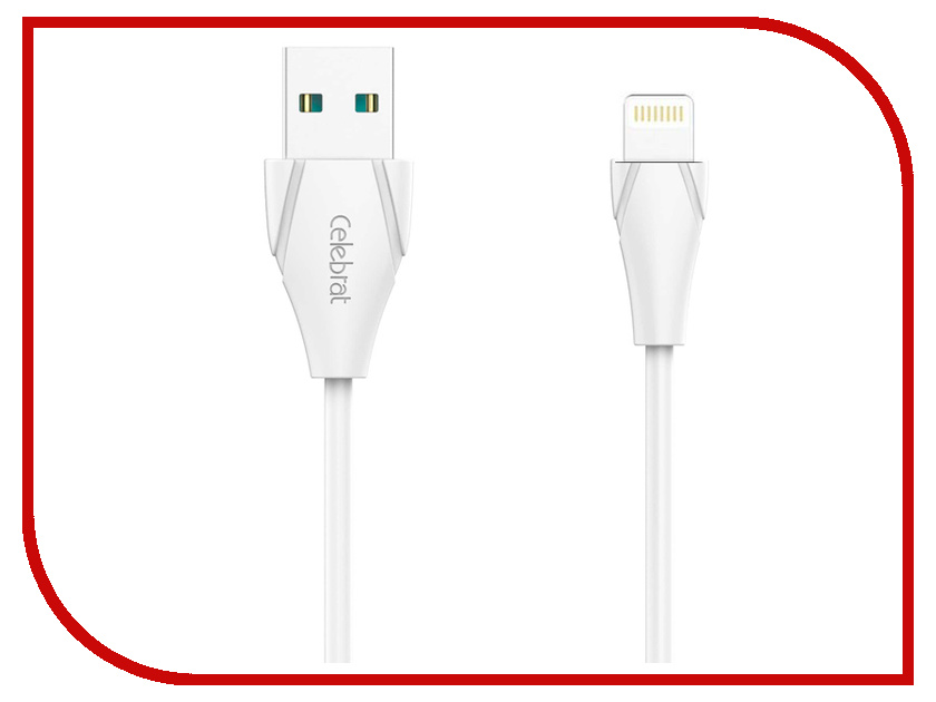 

Аксессуар Celebrat CB-01i USB - 8-pin White