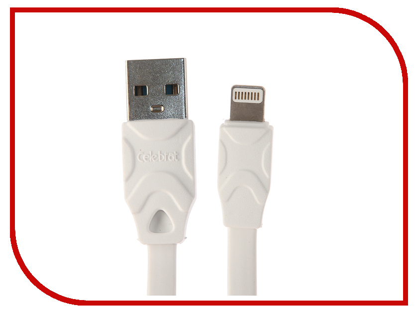 

Аксессуар Celebrat CB-02i USB - 8-pin White