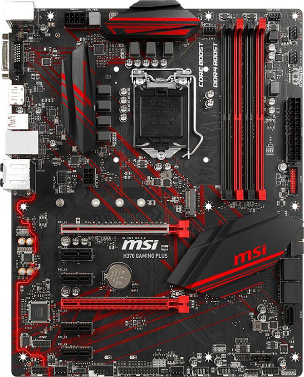 

Материнская плата MSI H370 GAMING PLUS, H370 GAMING PLUS