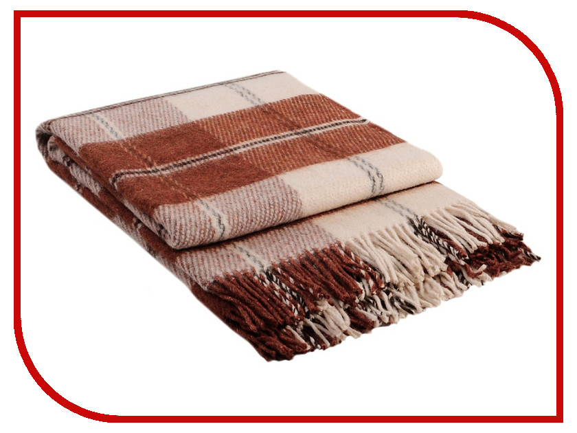 

Плед Vladi Эльф №3 170x210cm White-Terracotta-Brown 00000938, Эльф №3