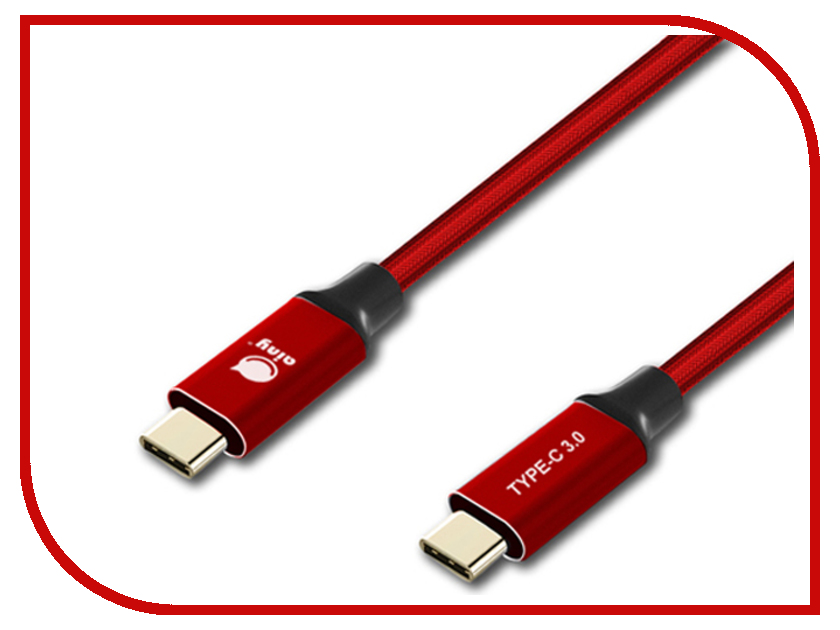

Аксессуар Ainy FA-137C Type-C to Type-C Quick Charge 3.0 1.5m Red