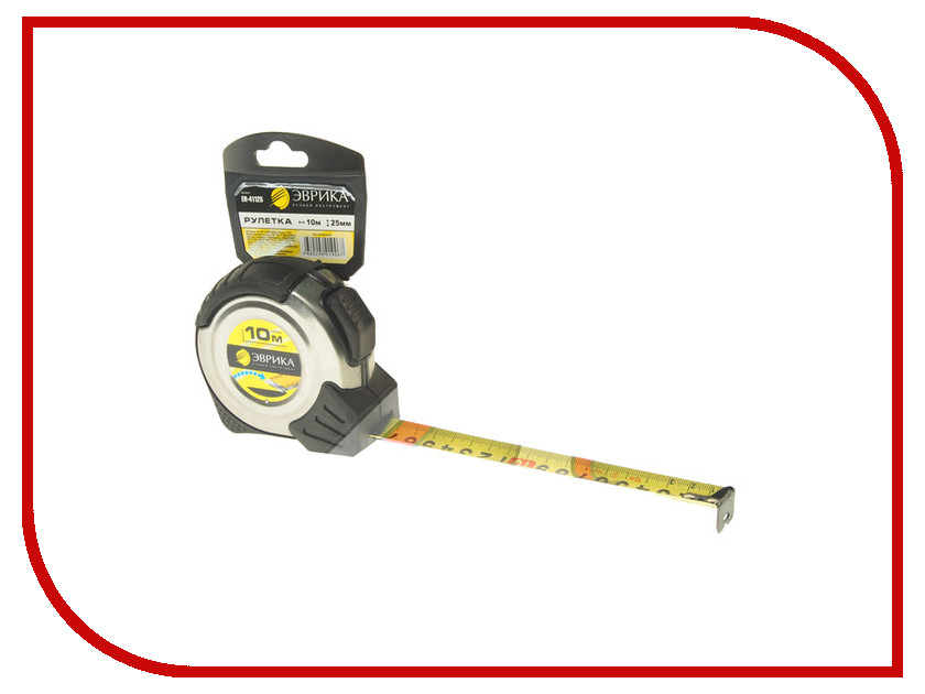 

Рулетка Эврика 10m x 25mm Silver ER-41125