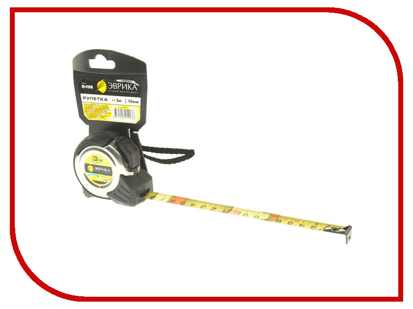 

Рулетка Эврика 3m x 16mm Silver ER-41316
