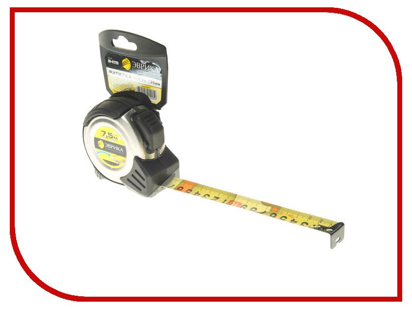

Рулетка Эврика 7.5m x 25mm Silver ER-41725
