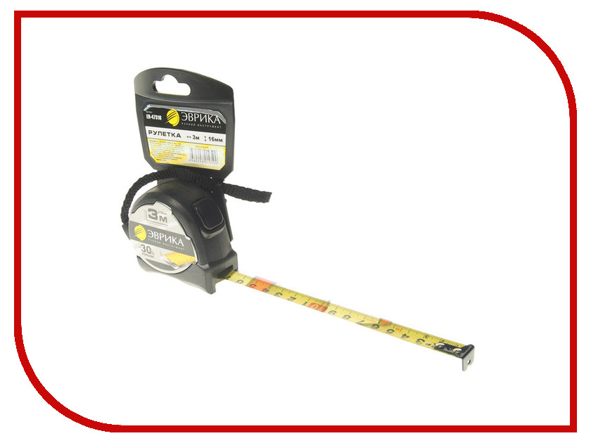 

Рулетка Эврика 3m x 16mm Black ER-47316