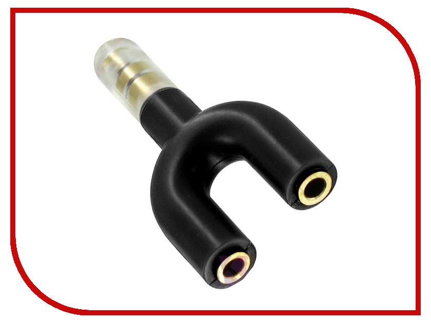 

Аксессуар Krutoff Разветвитель - Jack 3.5/M - 2x Jack 3.5/F Black 14515