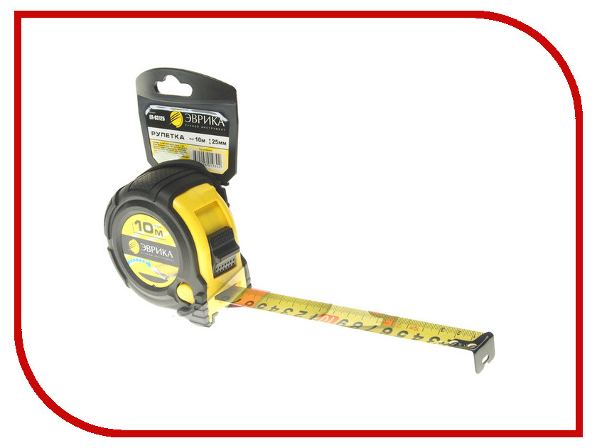 

Рулетка Эврика 10m x 25mm Yellow ER-63125