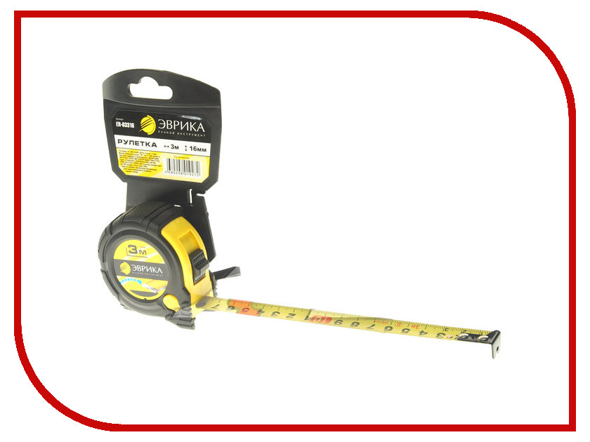 

Рулетка Эврика 3m x 16mm Yellow ER-63316