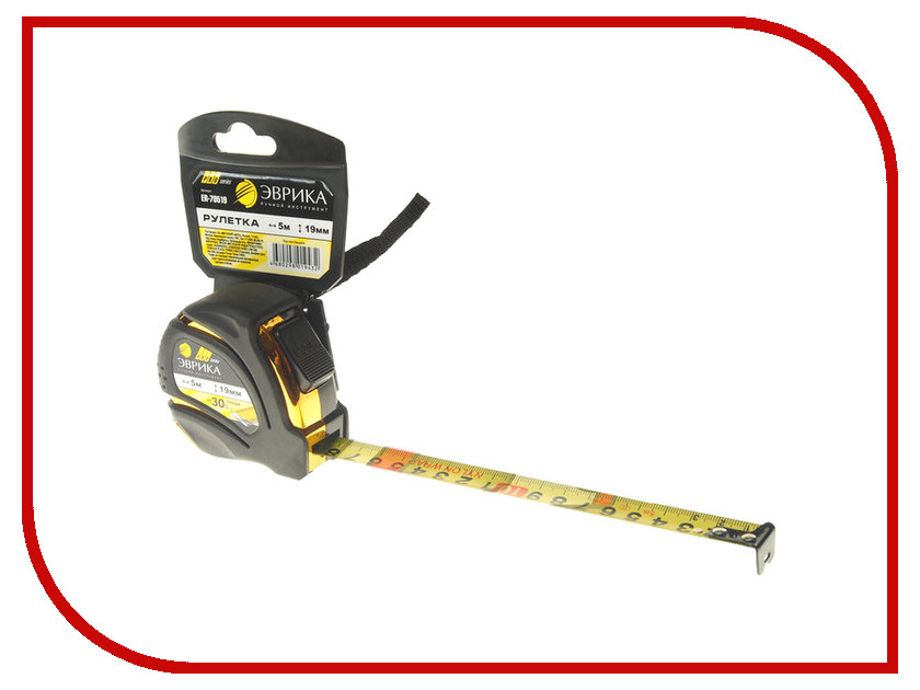 

Рулетка Эврика 5m x 19mm Gold ER-70519