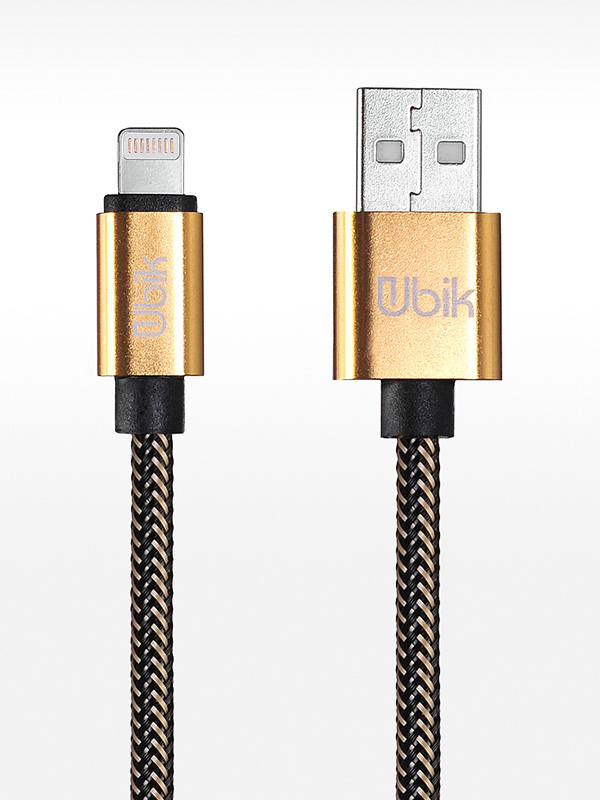 

Аксессуар Ubik UL01 USB - Lightning 1.0m Gold, UL01GL