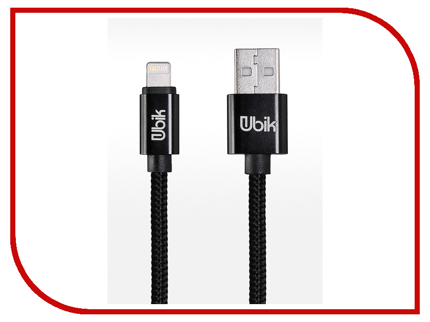 

Аксессуар Ubik UL09 USB - Lightning 1.0m Black UL09B