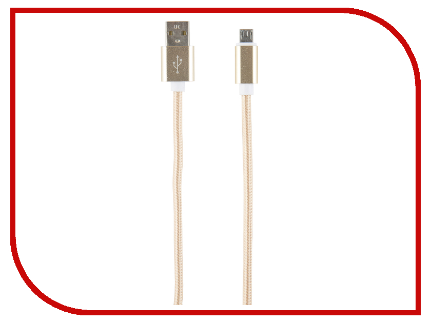 

Аксессуар Red Line USB - microUSB 2m Gold