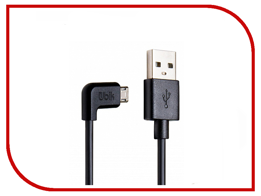 

Аксессуар Ubik UM11 USB - MicroUSB 1.0m Black UM11B