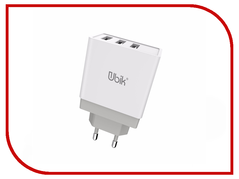 фото Зарядное устройство Ubik UHS33 3xUSB 3.4A White