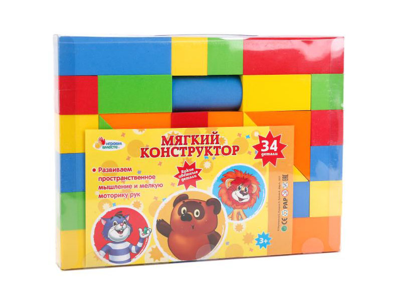 

Конструктор Играем вместе Союзмультфильм 34 дет. B522089-R, B522089-R