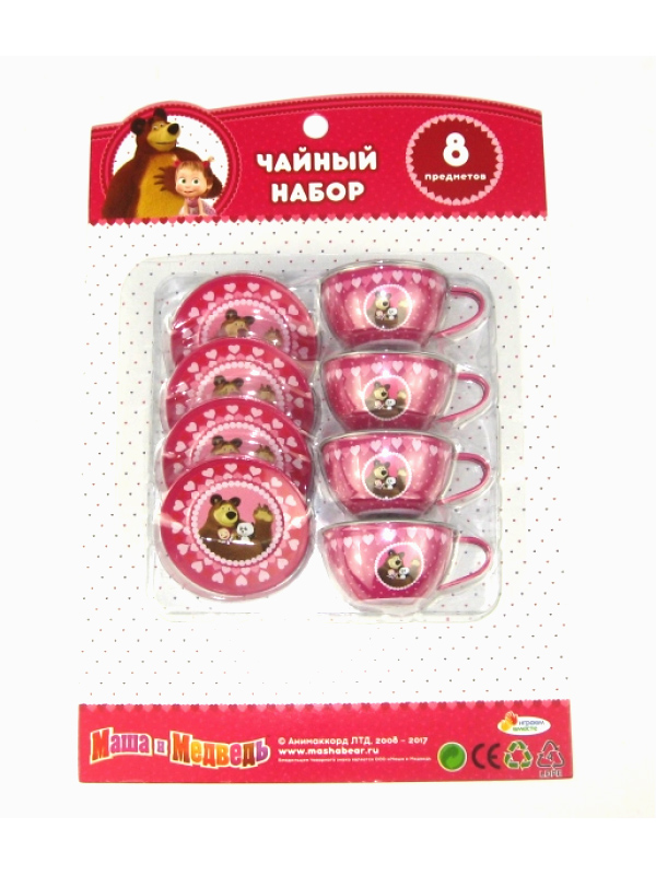

Набор посуды Играем вместе Маша и Медведь H1688-R1, H1688-R1
