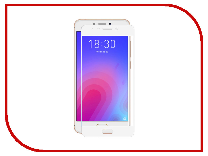 

Аксессуар Защитное стекло Meizu M6 Note LuxCase 2.5D Full Screen White Frame 77861