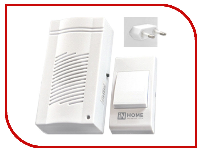 

Звонок дверной IN HOME ЗБ-4 White