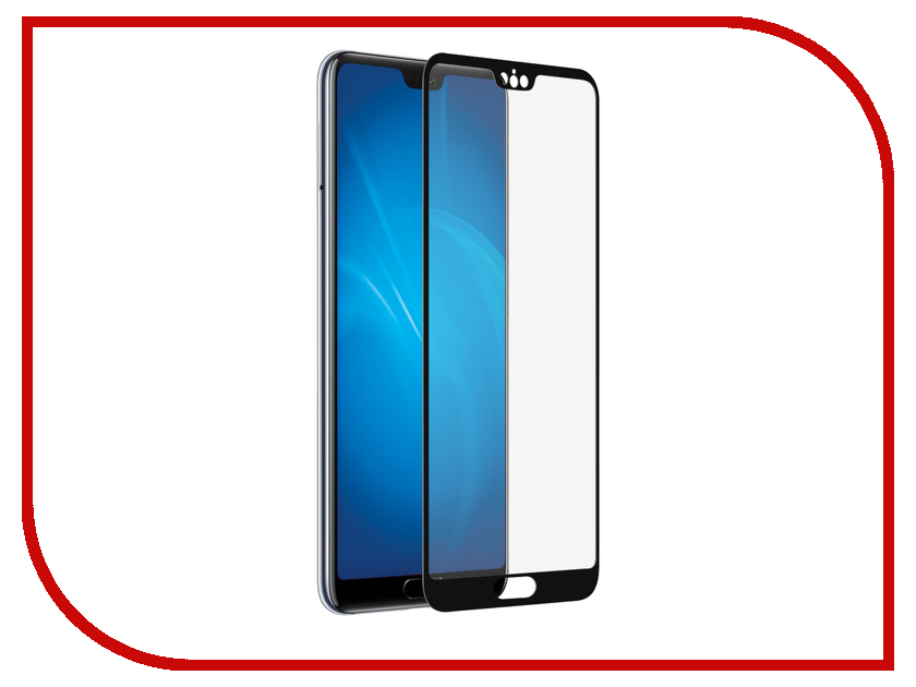 фото Аксессуар Закаленное стекло для Huawei P20 DF Fullscreen hwColor-39 Black Frame Df-group