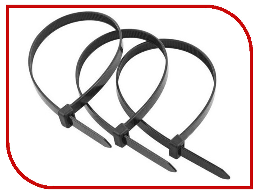 

Стяжки нейлоновые IN HOME КСС-А 2.5x100mm (100шт) Black, КСС-А