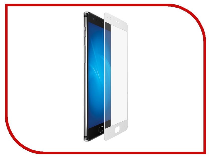 

Аксессуар Закаленное стекло OnePlus 3T DF Fullscreen opColor-02 White Frame
