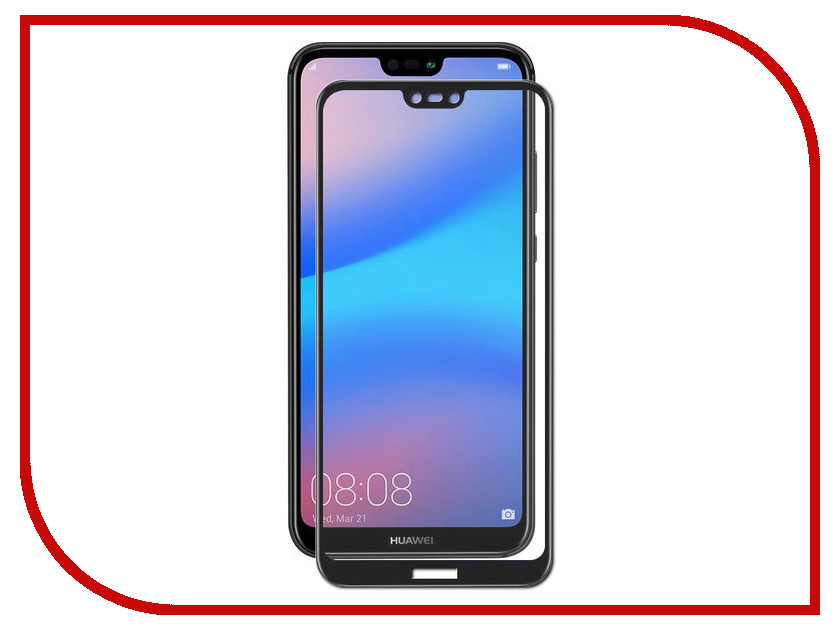 фото Аксессуар Защитное стекло для Huawei P20 Lite Red Line Full Screen Tempered Glass Black УТ000015079