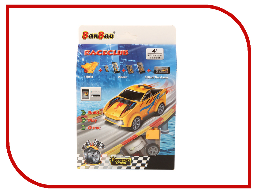 

Конструктор Banbao Raceclub - Спортивный автомобиль 23 дет. 8626-1/2 / 209755