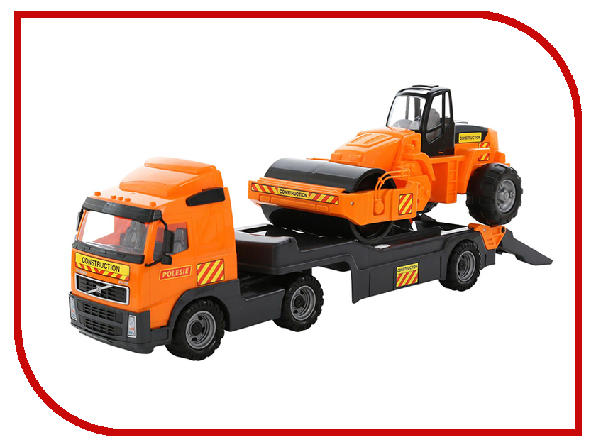 

Игрушка Полесье Трейлер Volvo с катком (8855), 8855