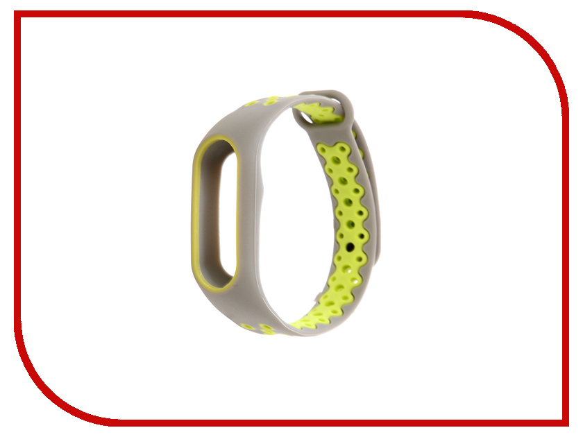 фото Aксессуар Ремешок Activ for Xiaomi Mi Band 2 Sport N Silicone Grey-Green 83782