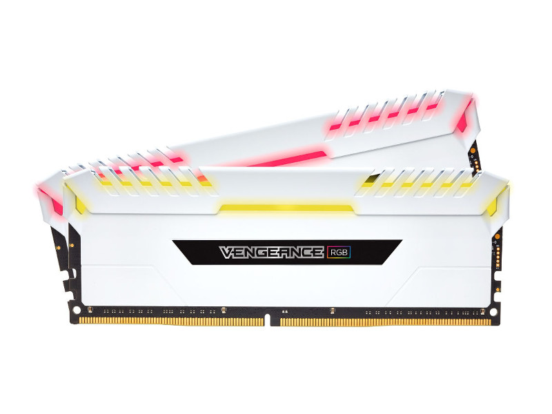 фото Модуль памяти corsair vengeance rgb ddr4 dimm 3600mhz pc4-28800 cl18 - 16gb kit (2x8gb) cmr16gx4m2c3600c18w