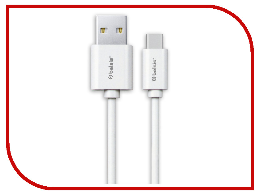 

Аксессуар Belsis Lightning - USB A 95cm White BS3015