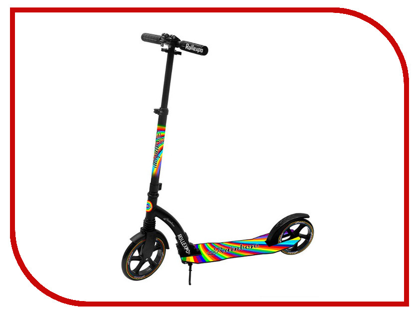 

Самокат HELLO WOOD RAINBOW Black