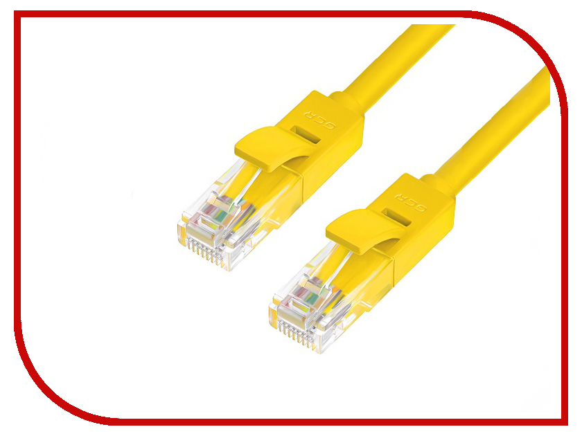 

Сетевой кабель Greenconnect UTP 24AWG cat.5e RJ45 T568B 1m Yellow GCR-50702
