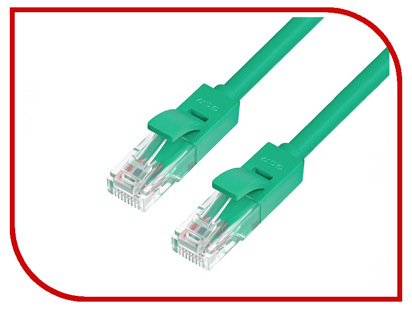 

Сетевой кабель Greenconnect UTP 24AWG cat.5e RJ45 T568B 1m Green GCR-50695