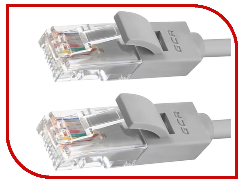 фото Сетевой кабель Greenconnect UTP 24AWG cat.5e RJ45 T568B 3m Grey GCR-50687