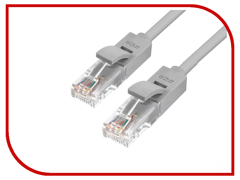 фото Сетевой кабель Greenconnect UTP 24AWG cat.5e RJ45 T568B 2m Grey GCR-50686