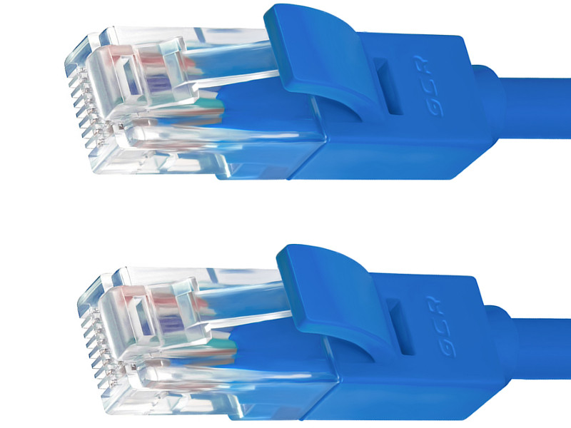 фото Сетевой кабель Greenconnect UTP 24AWG cat.5e RJ45 T568B 5m Blue GCR-50682