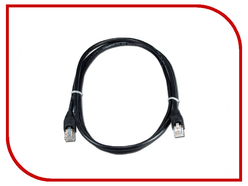 фото Сетевой кабель Greenconnect UTP 24AWG cat.5e RJ45 T568B 0.5m Black GCR-50670