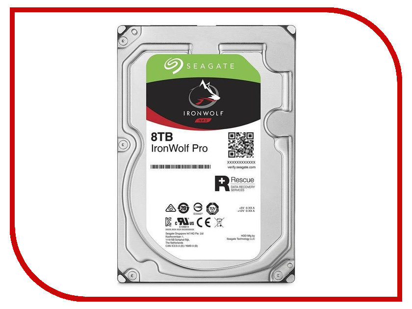 

Жесткий диск 8Tb - Seagate IronWolf Pro ST8000NE0004, ST8000NE0004