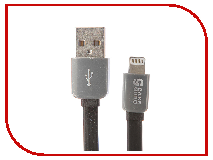 

Аксессуар CaseGuru USB-Lightning 8pin Black 100915