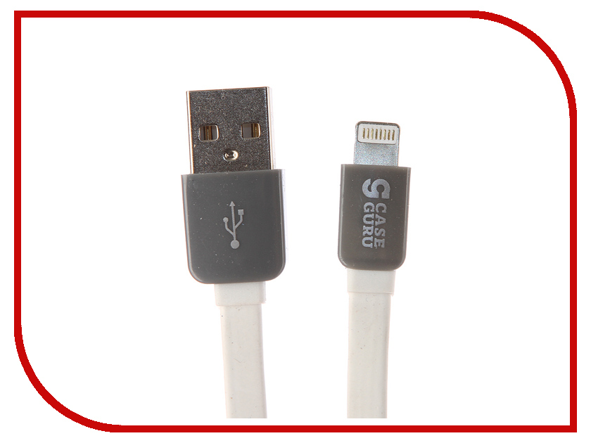 

Аксессуар CaseGuru USB-Lightning 8pin White 100916