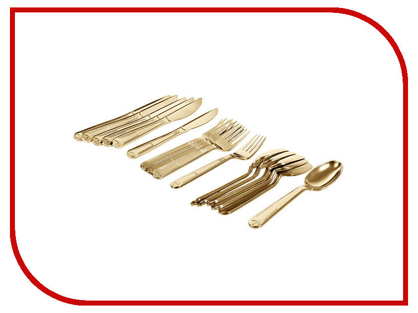 

Набор столовых приборов Boyscout Premium Gold 61718 одноразовый