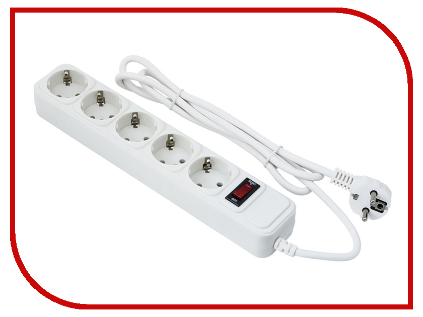 

Сетевой фильтр ExeGate 5 Sockets 5m SP-5-5W White 221190