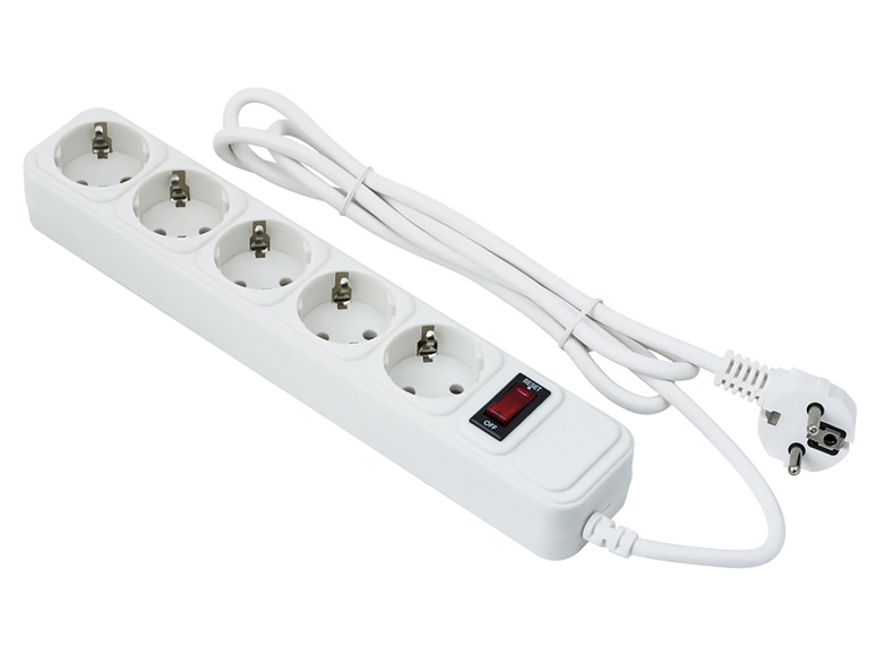 фото Сетевой фильтр ExeGate 5 Sockets 5m SP-5-5W White 221190