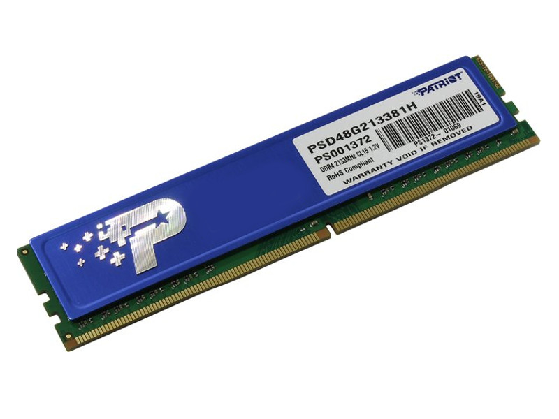 

Модуль памяти Patriot Memory DDR4 DIMM 2133Mhz PC4-17000 CL15 - 8Gb PSD48G213381H