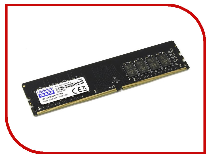 фото Модуль памяти GoodRAM DDR4 DIMM 2133MHz PC4-17000 CL15 - 16Gb GR2133D464L15/16G