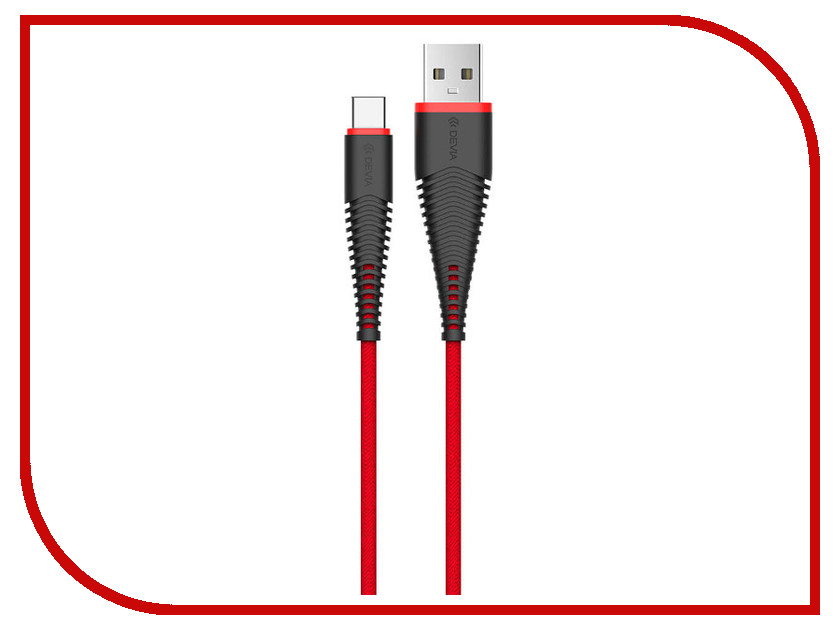 

Аксессуар Devia Fish 1 Lighting USB-C 1.5m Red